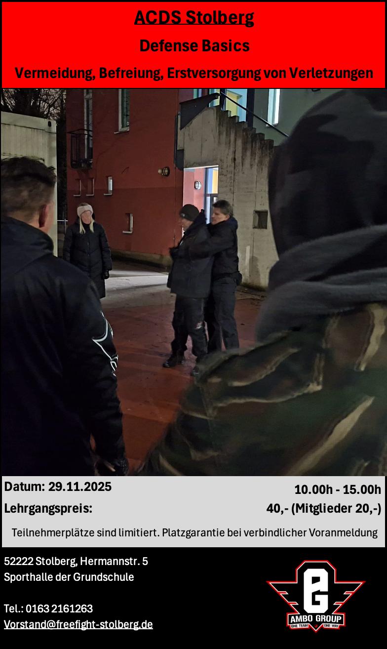 Mehr über den Artikel erfahren Selbstschutz in der dunklen Jahreszeit. Basic-Lehrgang